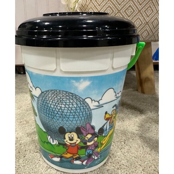 Disney Mickey & Friends Plastic Bucket cups With Lids - Picture 2 of 11